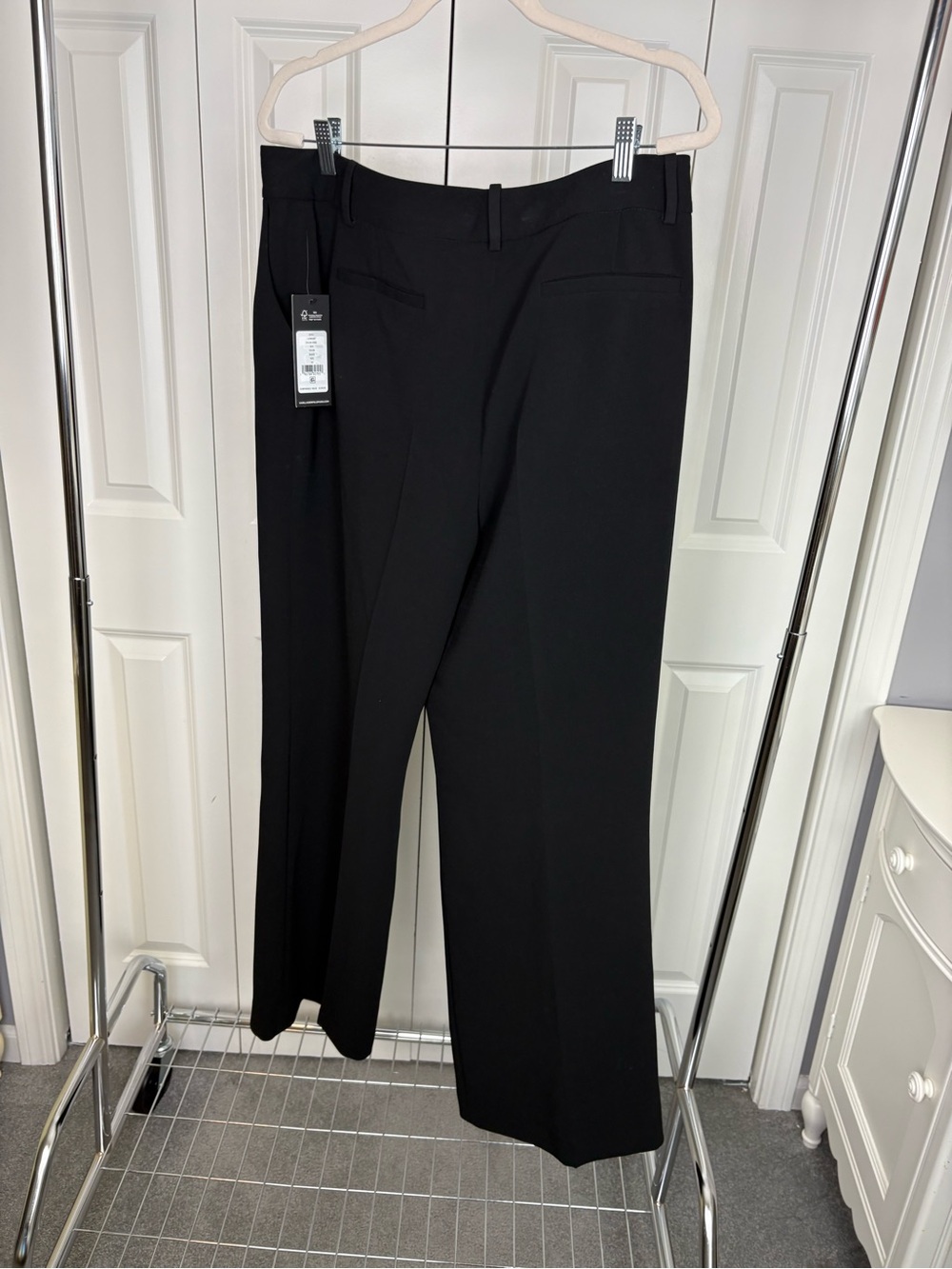 Karl Lagerfeld Black Wide Leg Pants - Picture 5 of 5